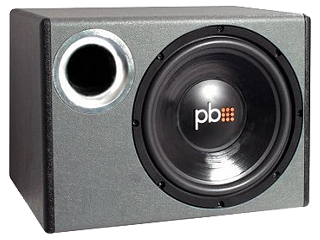 PowerBass Single 10" 500W Enclosed Subwoofer