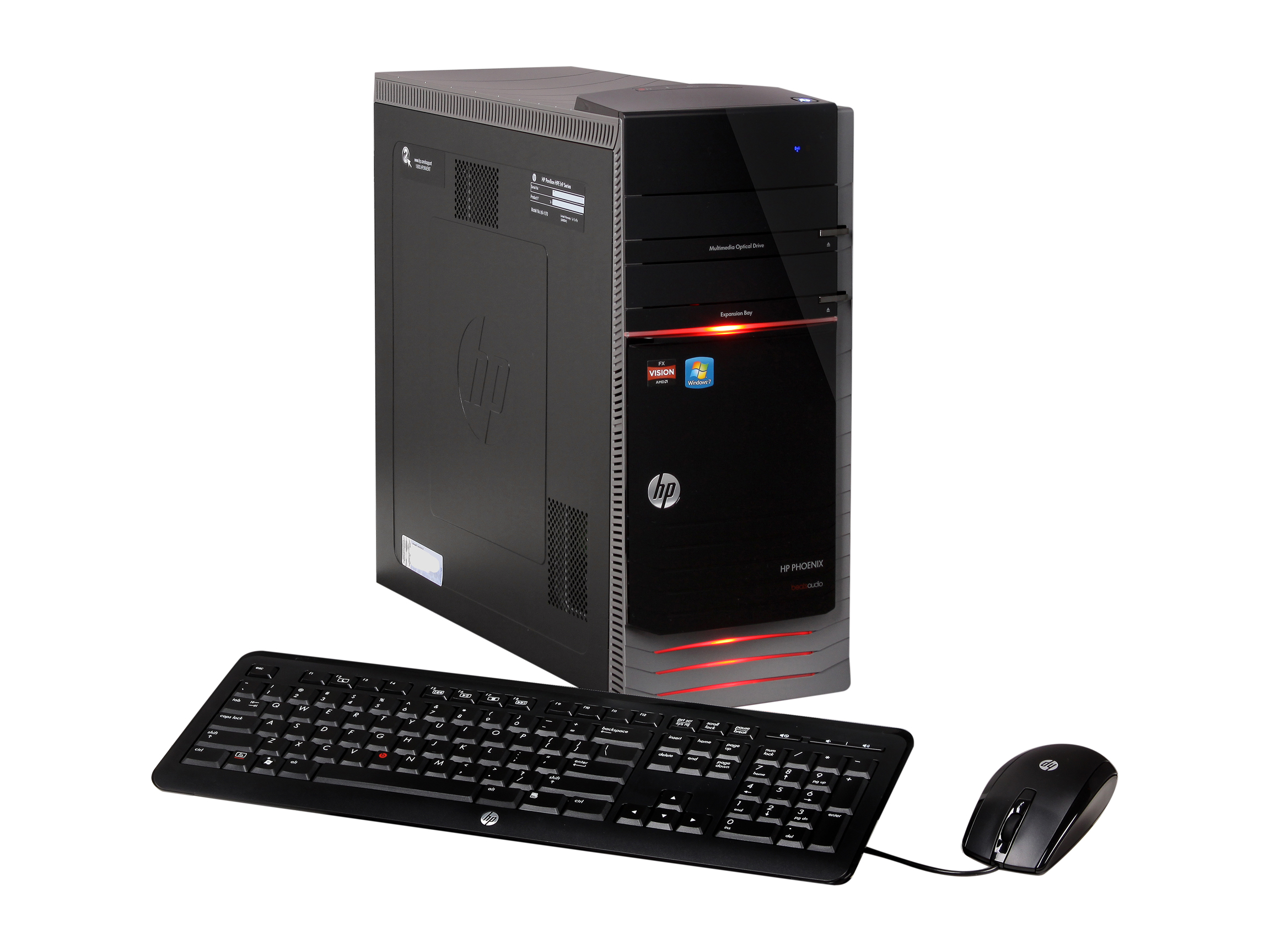 HP Desktop PC Pavilion HPE Phoenix HPE h9 1170 (QW791AA#ABA) AMD FX Series FX 8150 (3.6 GHz) 10 GB DDR3 2 TB HDD Windows 7 Home Premium 64 Bit