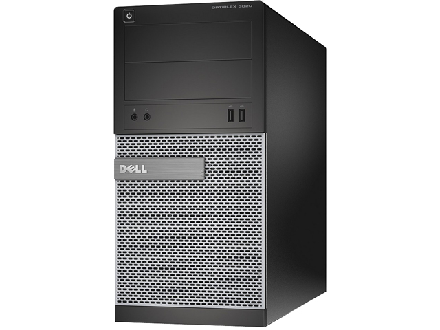 Refurbished Genuine Dell Refurbished Optiplex 3020 Intel Pentium G3240 X2 3.1GHz 8GB 128GB SSD DVD W7Pro (Black)