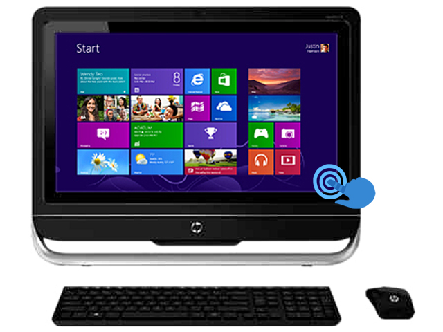 Refurbished HP Desktop PC TOUCHSMART 23 F269 A8 Series APU A8 6500 (3.50 GHz) 8 GB DDR3 1 TB HDD 23" Touchscreen Windows 8