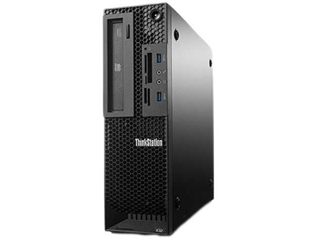 Lenovo Desktop PC ThinkStation E32 (30A30020US) Xeon 3.4 GHz 8 GB DDR3 180GB SSD HDD Windows 7 Professional 64 bit