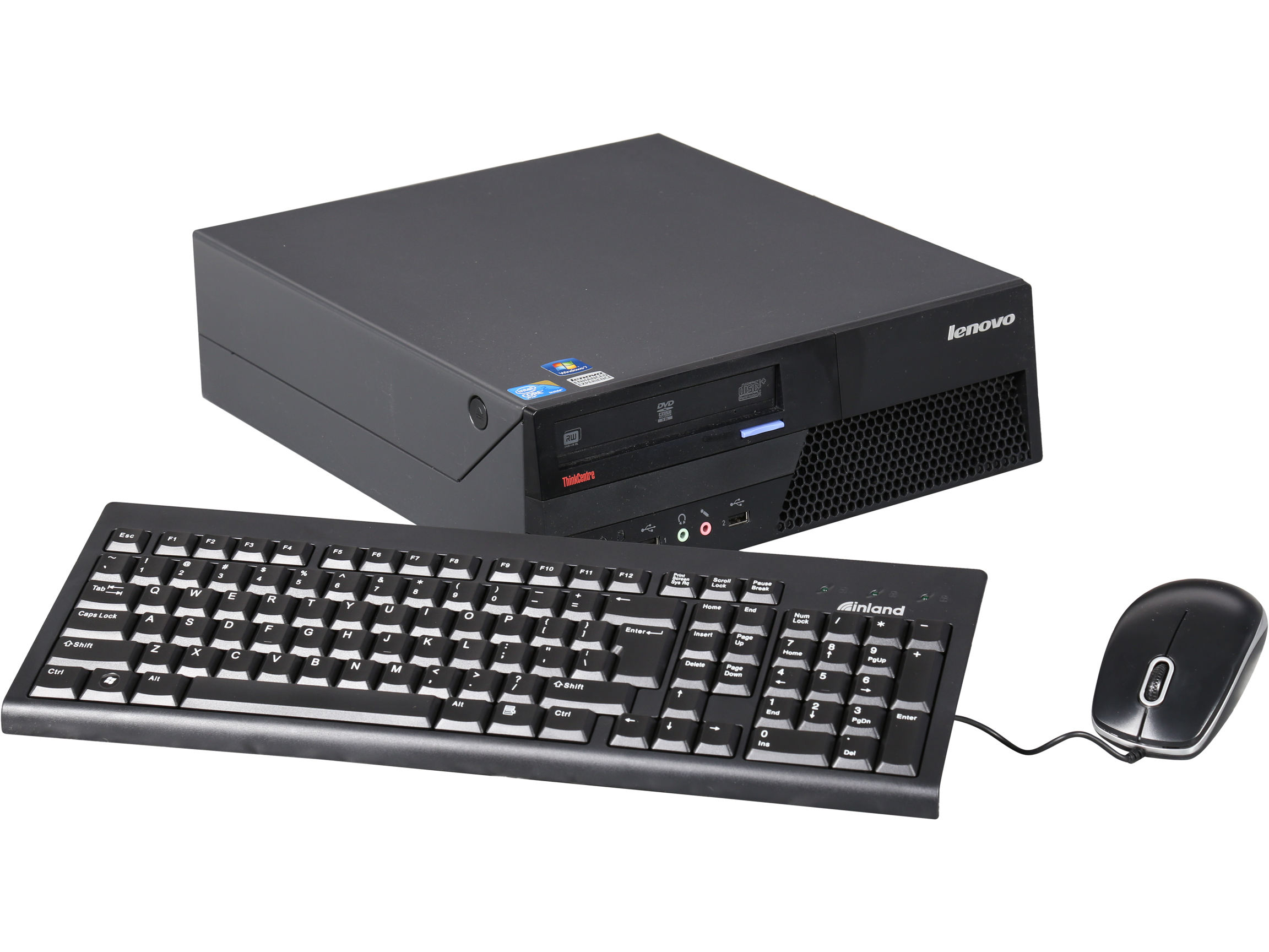 Refurbished Lenovo IBM M58p Desktop   Intel Core 2 Duo 3.0GHz, 4GB RAM, 160GB HDD, DVDROM, Windows 7 Professional 64 Bit