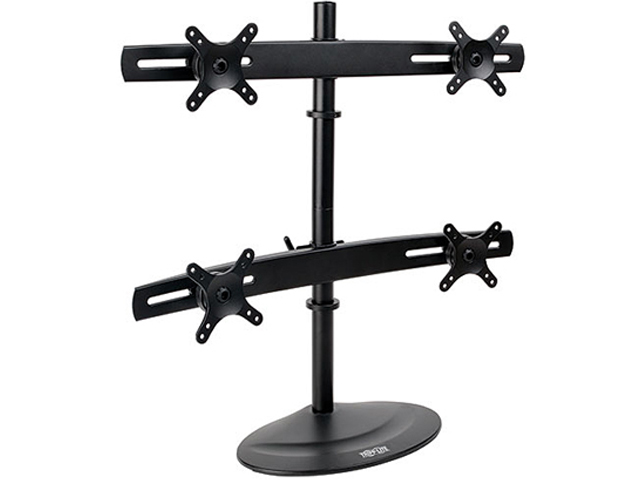 TRIPP LITE DDR1026MQ Black 10"   26" Quad Display TV LCD Desk Mount Swivel Tilt Flat Screen