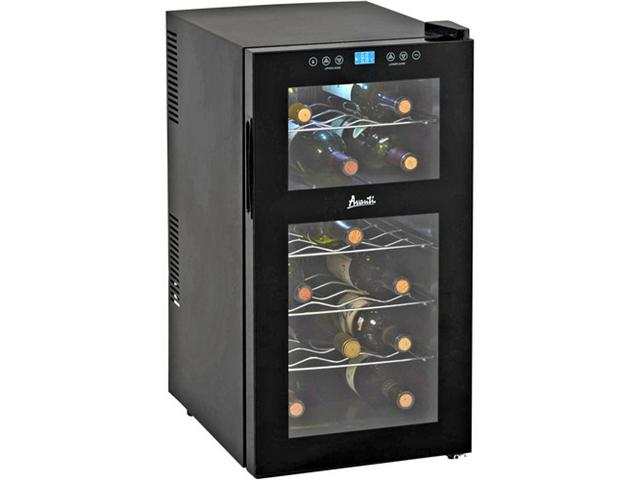 Avanti EWC18DZ 18 Bottle Dual Zone Thermoelectric Wine Cooler Black