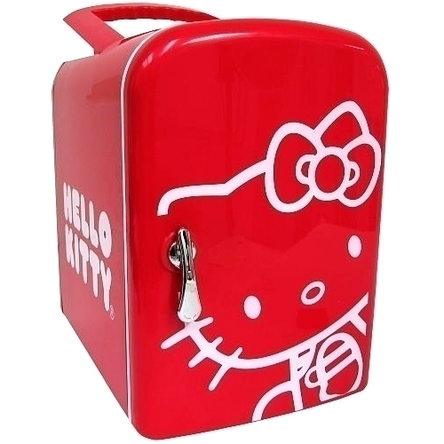 Sakar 76009 Hello Kitty Mini Fridge Red  Refrigerator