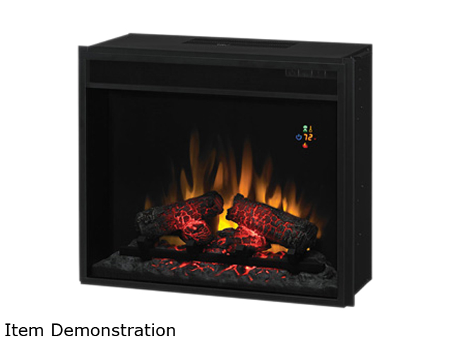 ClassicFlame Electric Fireplace Fixed Front insert with Backlit Display, with remote Black 23EF022GRA