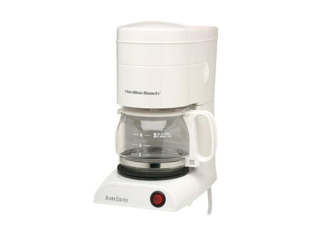 Hamilton Beach 48131 White Aroma Express 5 Cup Coffeemaker