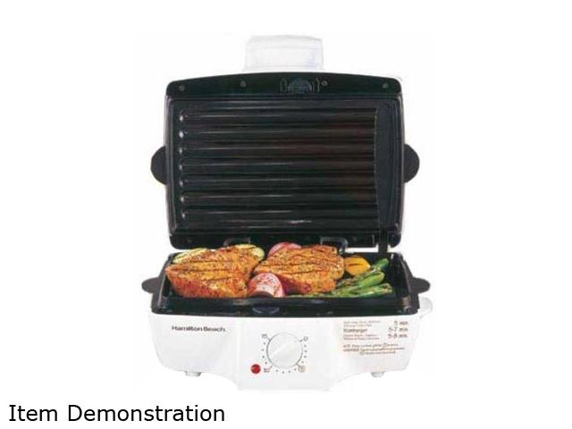 Hamilton Beach Indoor Grill with Removable Grids 25285 White