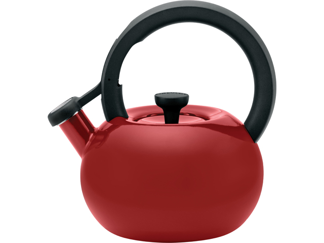 Circulon  56588  Red  1.5 Quart Circles Teakettle, Rhubarb Red