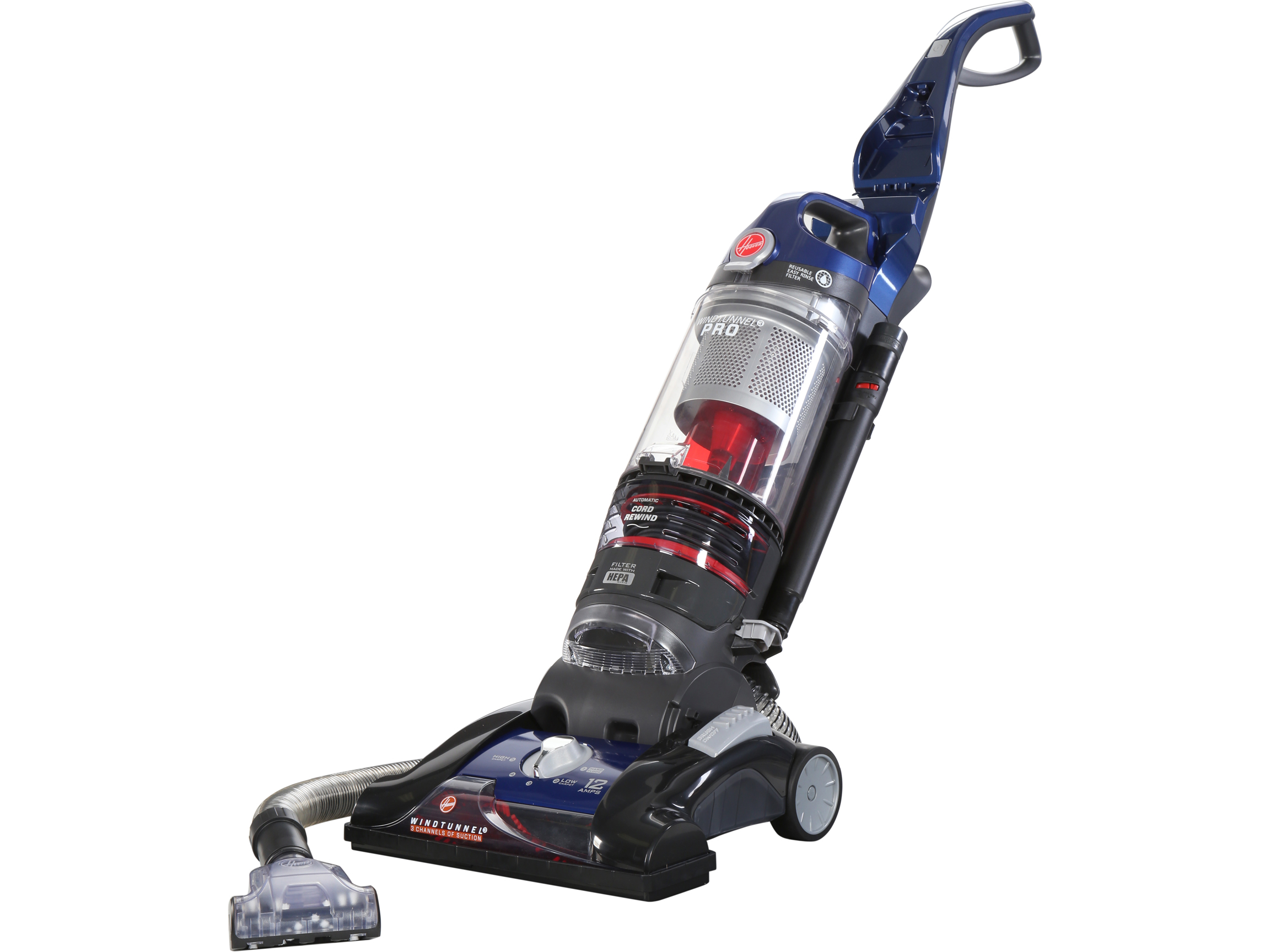 HOOVER UH70905 WindTunnel 3 Pro Bagless Upright Blue