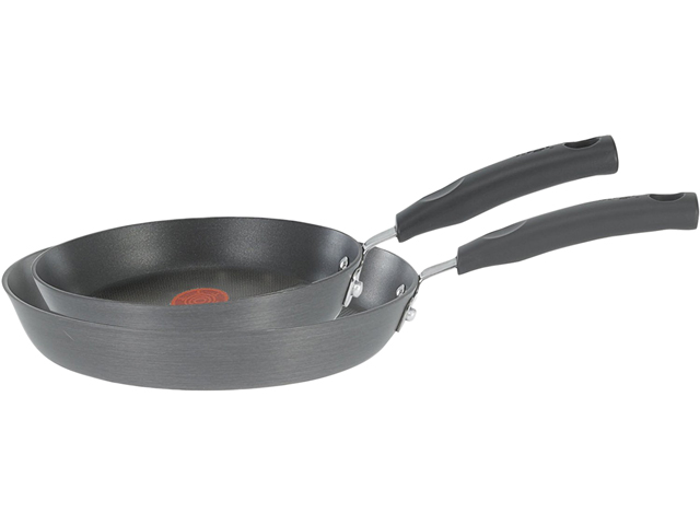 T fal D913S264 Signature HA Fry Pan Set 8"10" Black