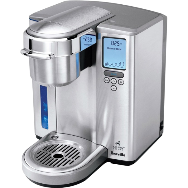 Breville BKC700XL Chrome Gourmet Single Serve Coffeemaker with Iced Beverage Function