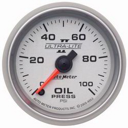 Auto Meter Ultra Lite II Electric Oil Pressure Gauge