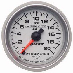 Auto Meter Ultra Lite II Electric Pyrometer Gauge Kit