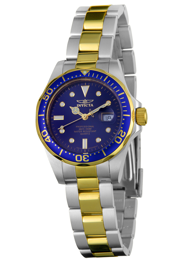 Invicta Women's Pro Diver Blue Dial Two Tone