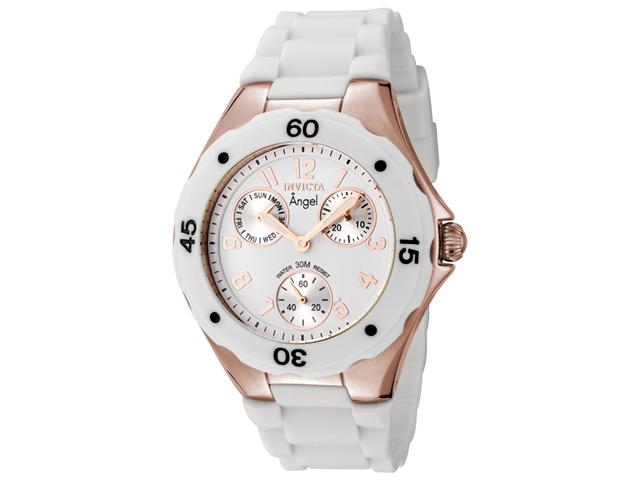 Invicta Women's Angel White Dial White Silicon