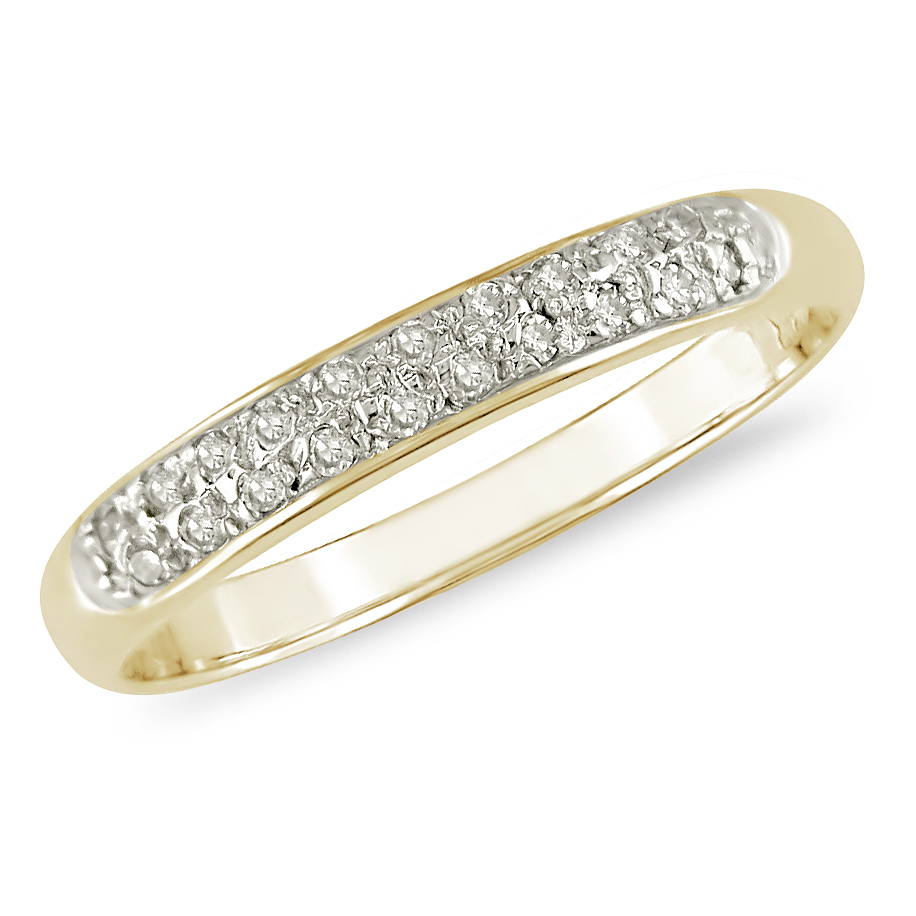 1/10 ct Fashion Diamond Ring in 10k Yellow Gold, I2 I3, G H I