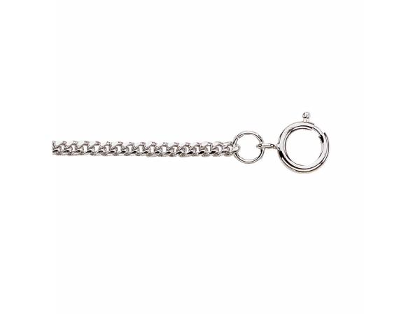 Legere Bwc 204 R  Rhodium Watch Chain   Flat Curb