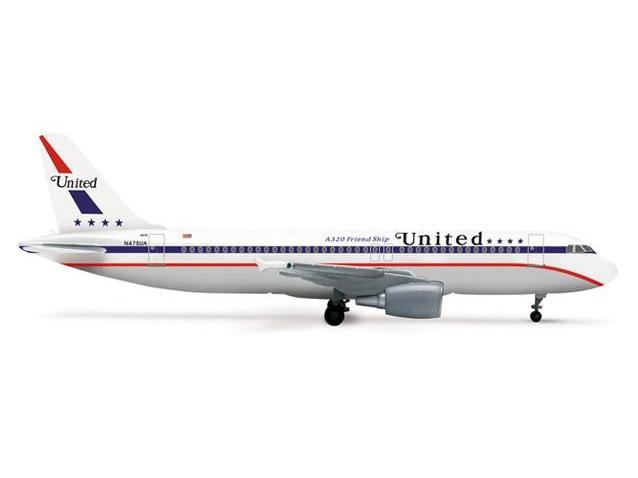 Herpa 500 Scale HE518857 United A320 1 500 85TH Anniversary