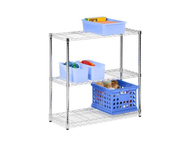 Honey Can Do SHF 01903 3 tier chome shelving unit  250lb