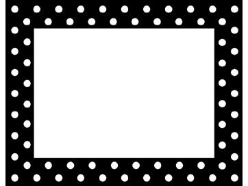 Barker Creek LL 1505 NEW   Black and White Dot Name Tag