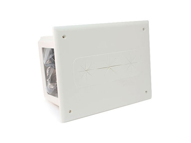 CMPLE 525 N Wall plate  Recessed Media Box White 