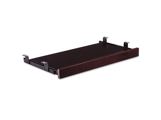 Valencia Series Underdesk Keyboard/Mouse Shelf, 28w x 12d, Mahogany