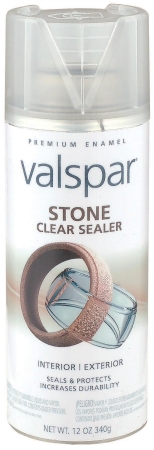 Valspar Brand 465 11429 SP 12 Oz Clear Stone Spray Paint   Pack of 6