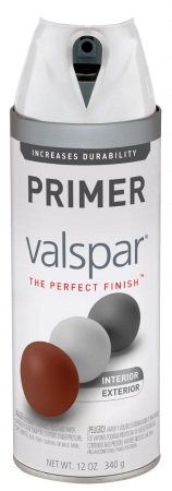 Valspar Brand 410 85054 SP 12 Oz White Primer Premium Enamel Spray Paint   Pack of 6