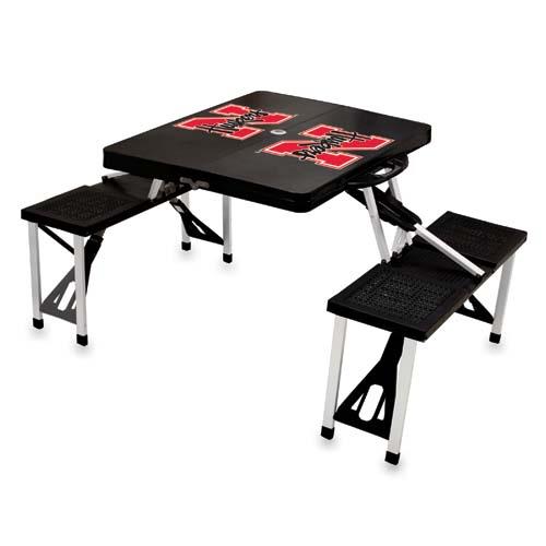 Picnic Time PT 811 00 175 404 0 Nebraska Cornhuskers Picnic Table in Black