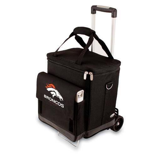 Picnic Time PT 660 85 179 104 2 Denver Broncos Cellar with Trolley in Black