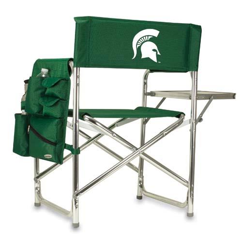 Picnic Time PT 809 00 121 354 0 Michigan State Spartans Sports Chair in Hunter Green