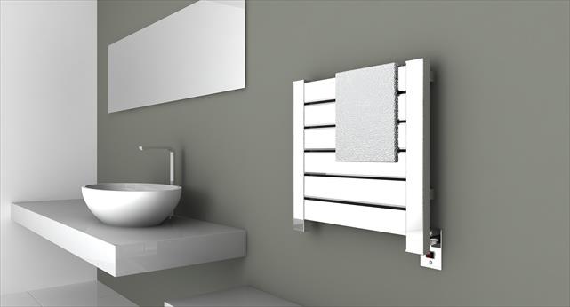 Amba Vega V 2322 B Vega Towel Warmer in Brushed   546 BTUs