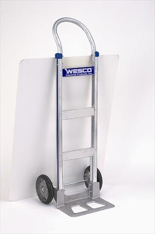 Wesco 220392 18 in.  Series 410 Nose Cobra Lite Aluminum Hand Trucks   8 in.  Moldon Rubber Wheel