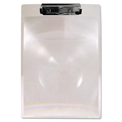 Magboard Clipboard, 1/2" Capacity, Clear Plastic, Letter