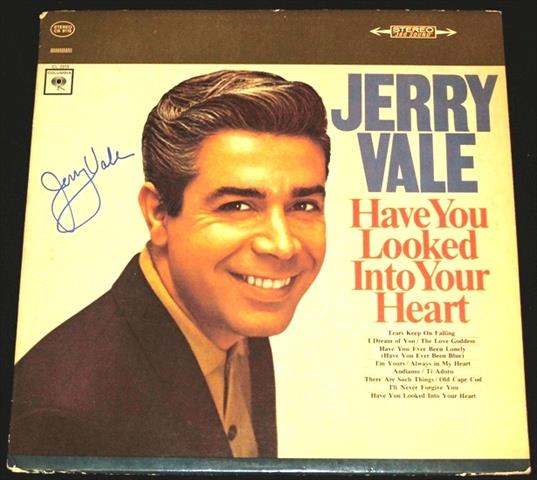 Jerry Vale Autographed Have You Looked Into Your Heart Lp Record Album Cover 