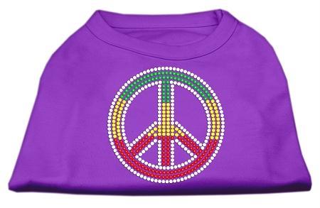 Mirage Pet Products 52 71 XSPR Rasta Peace Sign Shirts Purple XS   8