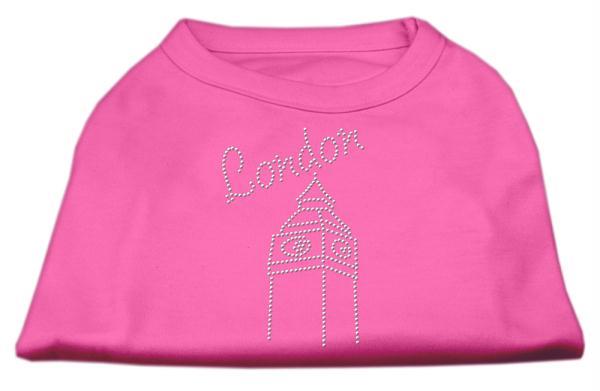 Mirage Pet Products 52 43 LGBPK London Rhinestone Shirts Bright Pink L   14