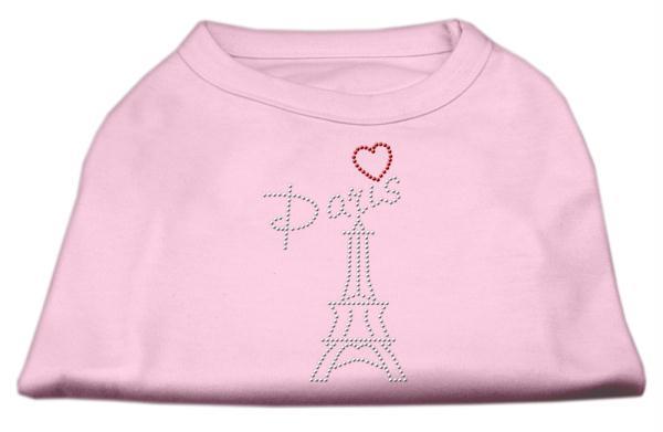 Mirage Pet Products 52 53 XXLLPK Paris Rhinestone Shirts Light Pink XXL   18
