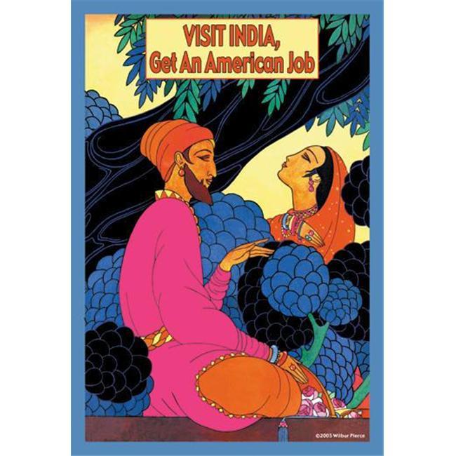 Visit India Get An American Job 12x18 Giclee On Canvas