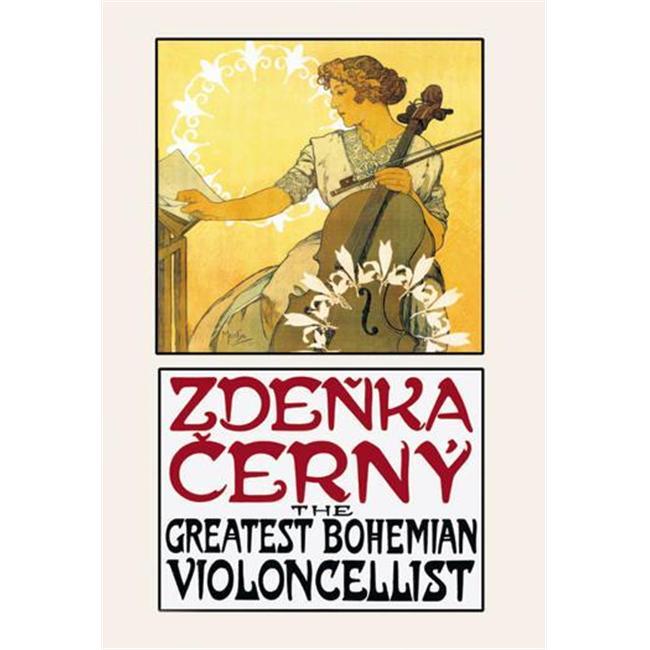 Zdenka Cerny: The Greatest Bohemian Violoncellist 12x18 Giclee On Canvas