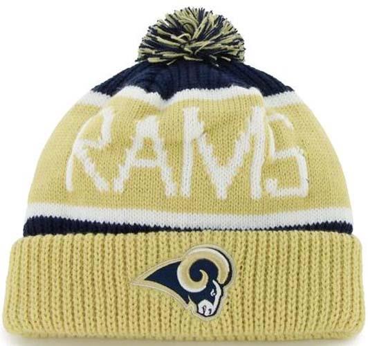 47 Brand CG 47B NFCALG STLR St. Louis Rams 47 Brand NFL Calgary Cuffed Knit Hat 