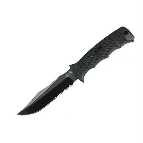 SOG Knives E37T K SEAL Pup Elite   Black TiNi Kydex