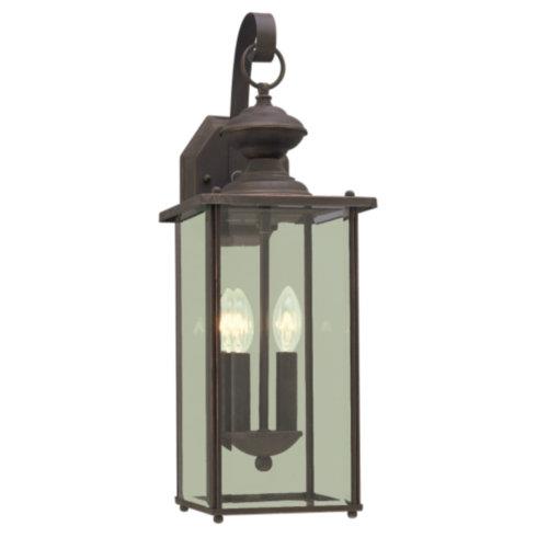 Sea Gull Lighting 8468 71 Two Light Outdoor Wall Lantern   Antique Bronze Finish