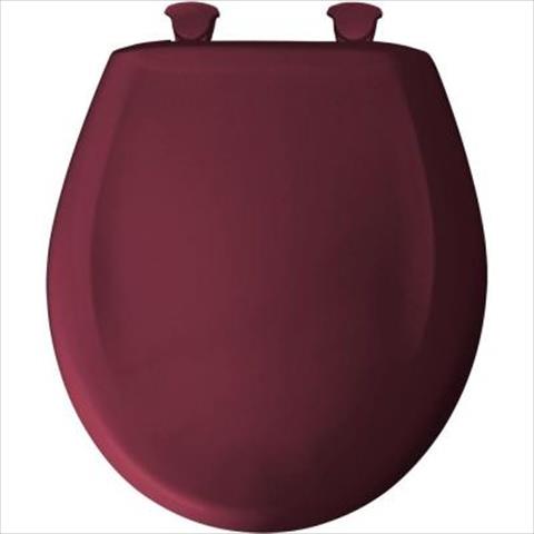 Church Seat 200SLOWT 313 Slow Close STA TITE Round Closed Front Toilet Seat in Ruby