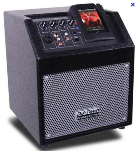 FIRST AUDIO MANUFACTURING ICUBE50 50W Portable Speaker with iPod Dock