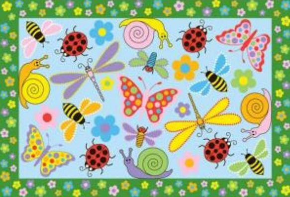 La Rug FT 119 3958 39 in. x 58 in. Fun Time Exotic Creatures Area Rug   Multi Colored