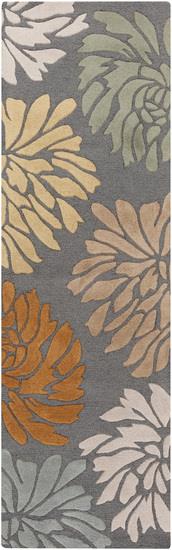 Surya Rug CNT1091 268 Runner Green Hand Tufted Rug 2 ft. 6 in. x 8 ft.