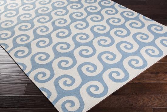 Surya Rug YTC2031 811 Rectangle Aegean Blue Area Rug 8 x 11 ft.