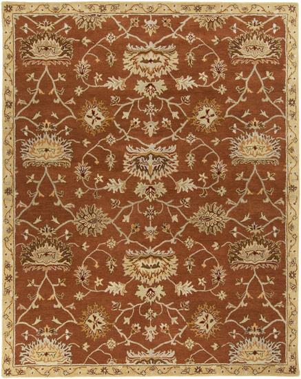 Surya Rug KEN1041 579 Rectangle Orange and Peach Hand Tufted Area Rug 5 ft. x 7 ft. 9 in.